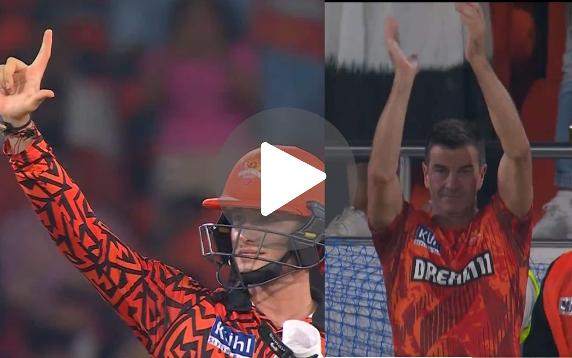 [Watch]  Abhishek Sharma Smashes Fifty Off Just 19 Balls; Earns Standing Ovation from SRH Camp